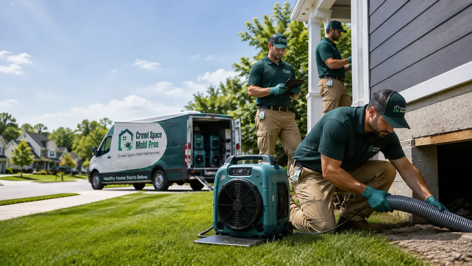 Crawl Space Mold Removal in Quincy, IN